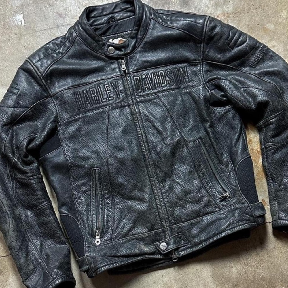 Harley Davidson vintage leather jacket size XL